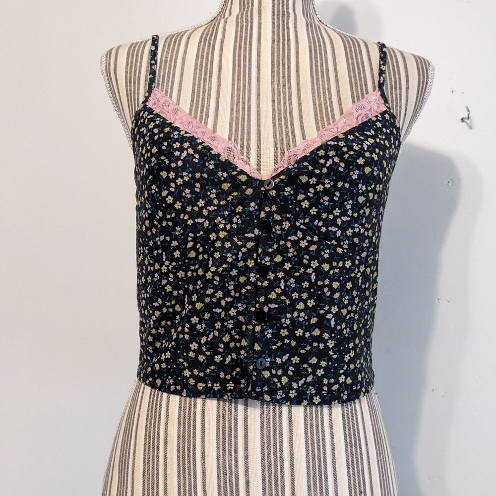 Elodie floral crop top nwot